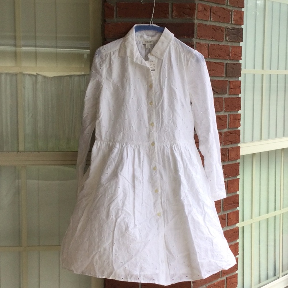 New with tag never worn white J Crew dress